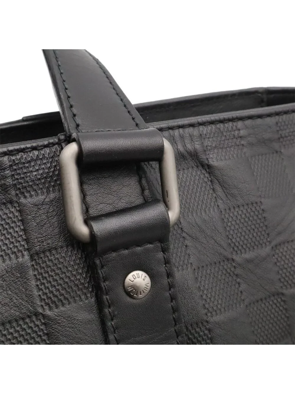 Louis Vuitton Damier Infini Tadao PM Tote Bag Business Briefcase Onyx Black